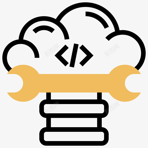 优化数据库管理13黄色阴影图标svg_新图网 https://ixintu.com 优化 数据库管理13 黄色阴影