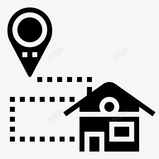 主页位置地图图标svg_新图网 https://ixintu.com 主页 位置 地图 地点 导航 标志 标志符 符号 路线