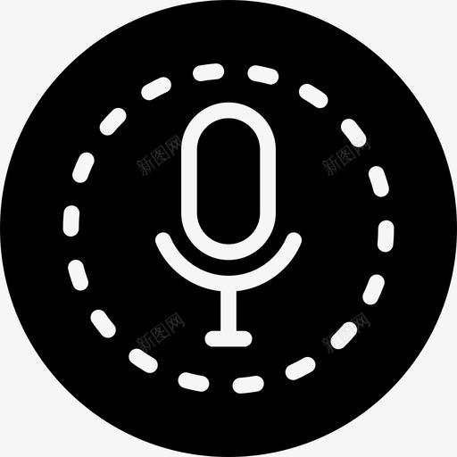 回声点语音助手2填充图标svg_新图网 https://ixintu.com 助手 回声 填充 语音