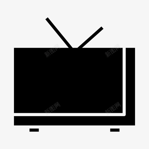 电视显示器屏幕图标svg_新图网 https://ixintu.com 字形 它的 屏幕 手表 显示器 电视