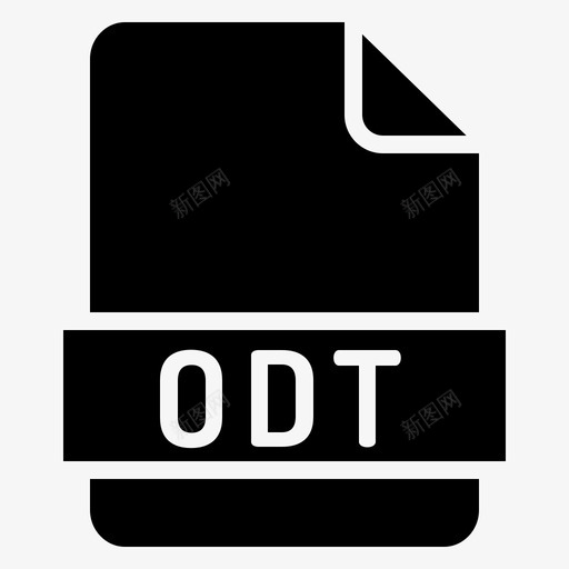 odt扩展名文件格式图标svg_新图网 https://ixintu.com odt 扩展名 文件 格式