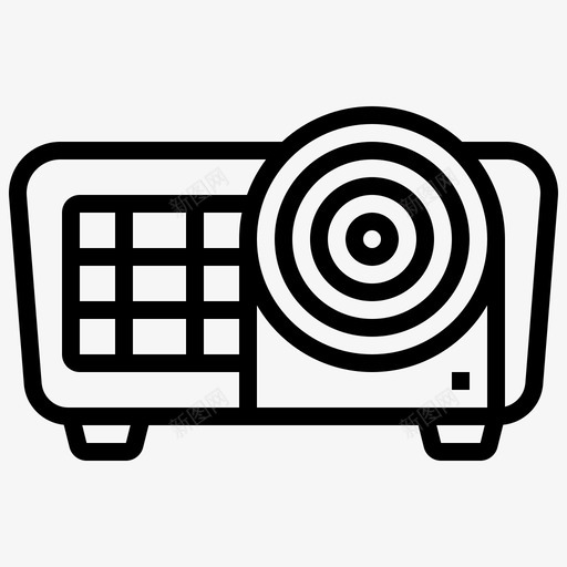 多媒体电影院会议图标svg_新图网 https://ixintu.com 会议 多媒体 投影仪 演示 电影 电影院 院线