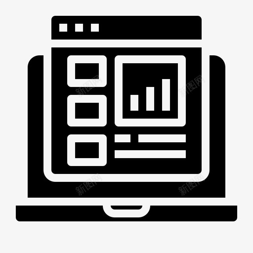 报告网站类型3填充图标svg_新图网 https://ixintu.com 填充 报告 类型 网站