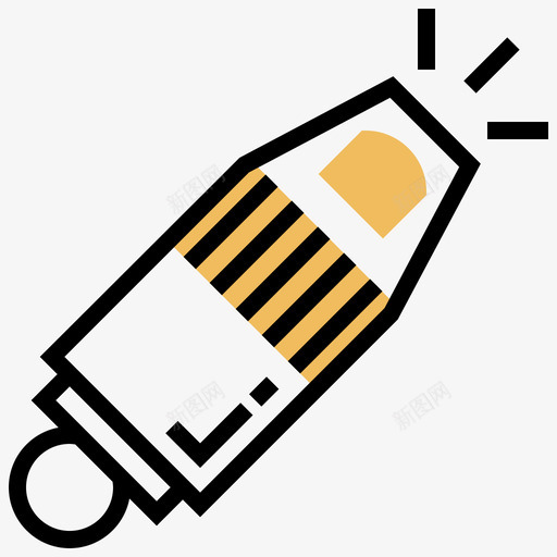 哨声救援10号黄影图标svg_新图网 https://ixintu.com 10号 哨声 救援 黄影