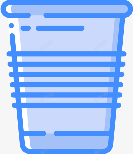 杯子塑料制品4蓝色图标svg_新图网 https://ixintu.com 塑料制品 杯子 蓝色