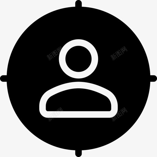 目标十字准星聚焦图标svg_新图网 https://ixintu.com 准星 十字 射击 猎人 目标 聚焦