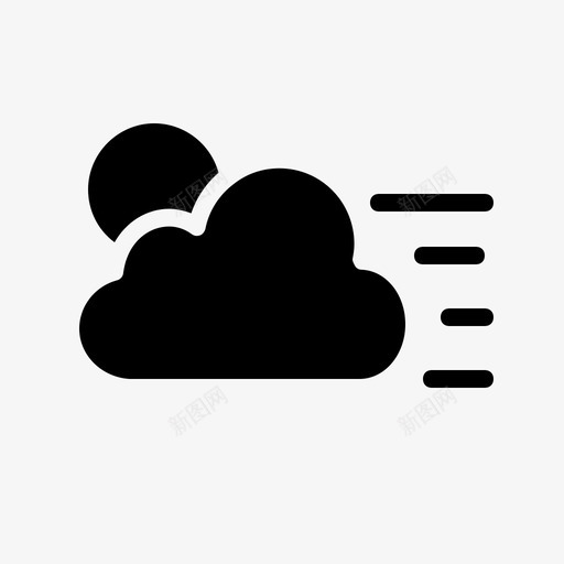 天气云雨云图标svg_新图网 https://ixintu.com 天气 天空 太阳 集合 雨云
