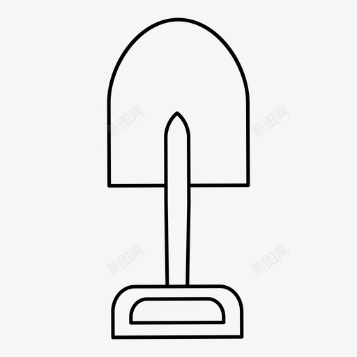 铲子建筑工人挖掘图标svg_新图网 https://ixintu.com 工作 工具 建筑工人 挖掘 铲子