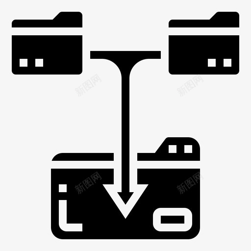 文件数据库管理2glyph图标svg_新图网 https://ixintu.com glyph 下载文件 数据库管理2