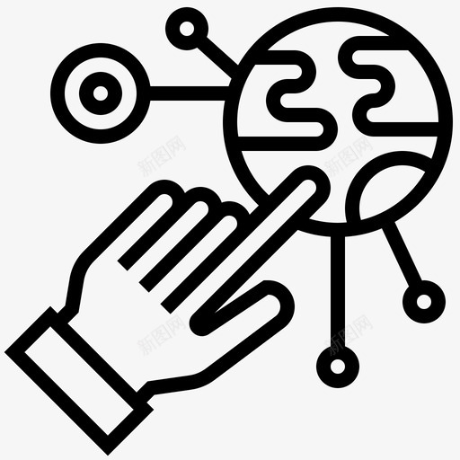 交互式虚拟现实74线性图标svg_新图网 https://ixintu.com 交互式 线性 虚拟现实74