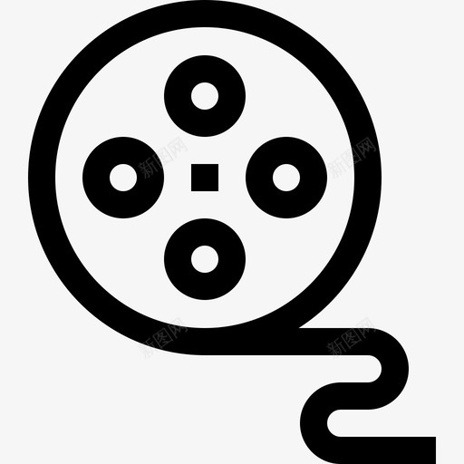 电影卷普通艺术19线性图标svg_新图网 https://ixintu.com 普通 电影 线性 艺术