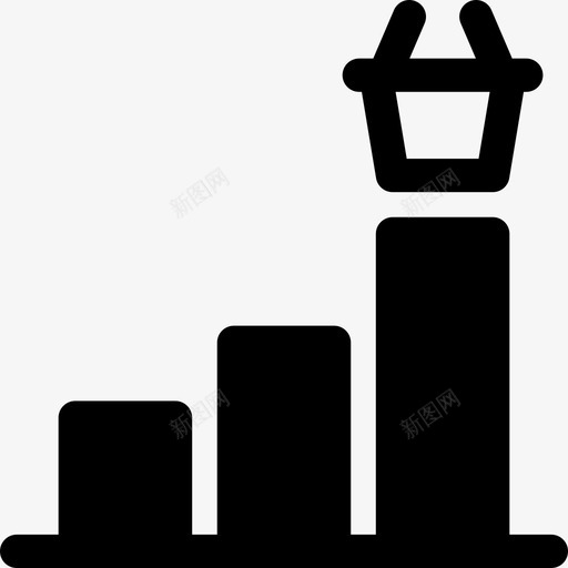商店购买图表图标svg_新图网 https://ixintu.com 商店 图表 填充 增加 增长 购买 销售