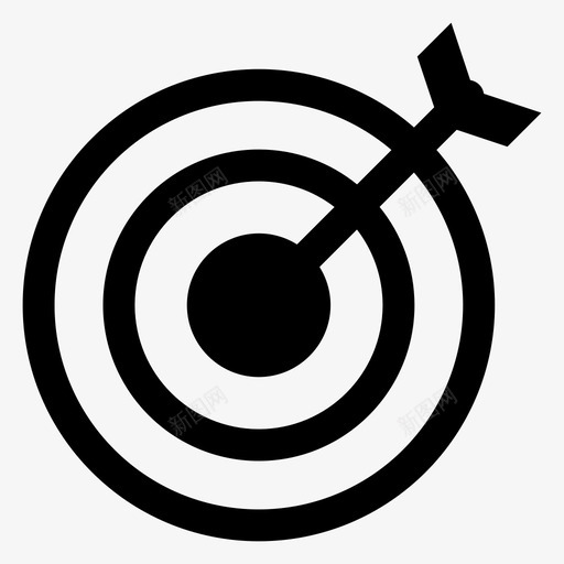 目标箭子弹图标svg_新图网 https://ixintu.com 子弹 成功 目标