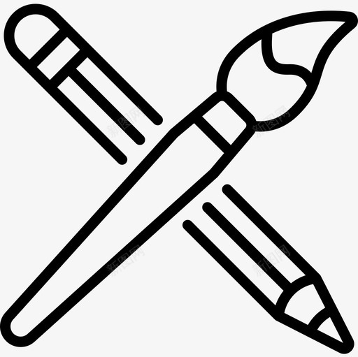 文具手工艺品9直线型图标svg_新图网 https://ixintu.com 手工艺品 文具 直线 线型