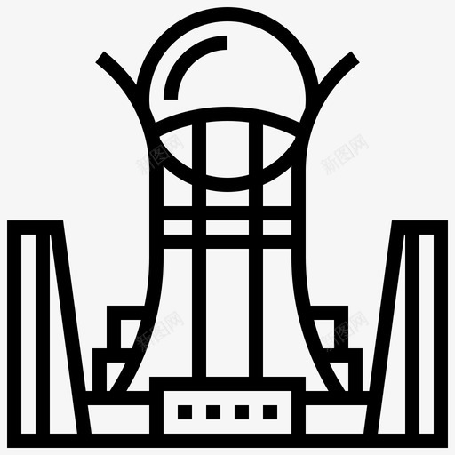 baiterekbuilding哈萨克斯坦图标svg_新图网 https://ixintu.com Landmark1线路1 baiterek building landmark 哈萨克斯坦 塔楼