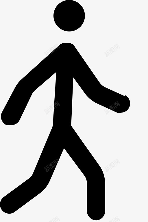 行人步行者交通工具图标svg_新图网 https://ixintu.com 交通工具 步行者 行人