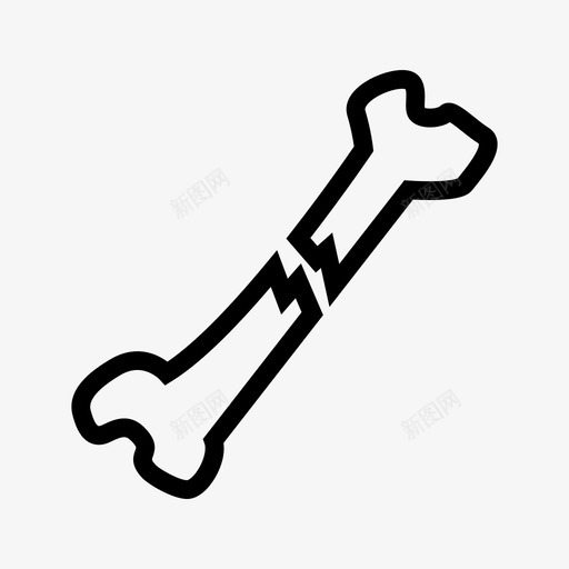 骨折外伤骨科图标svg_新图网 https://ixintu.com 人体 器官 外伤 疾病 骨折 骨科