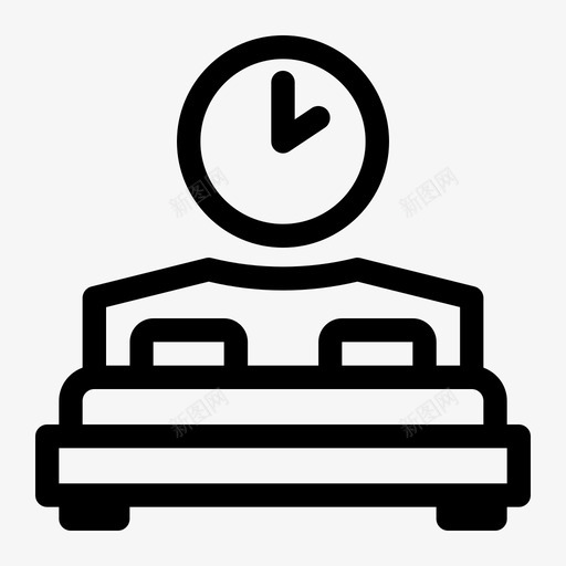 床卧室睡眠图标svg_新图网 https://ixintu.com 卧室 床 旅行2大纲 睡眠