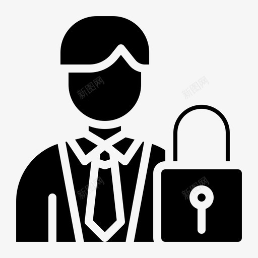 未授权人员网络托管70填充图标svg_新图网 https://ixintu.com 人员 填充 托管 授权 授权人 网络