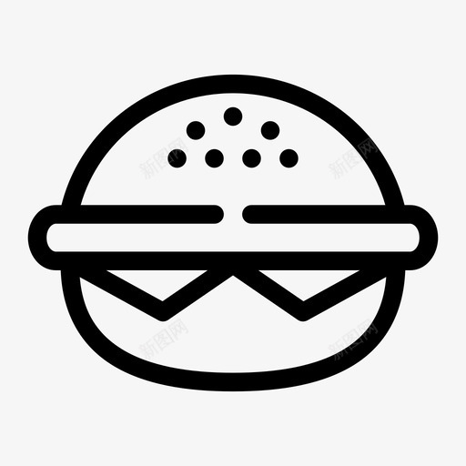 奶酪汉堡食物餐食图标svg_新图网 https://ixintu.com 三明治 中等 奶酪 差距 汉堡 随机 食物 餐食