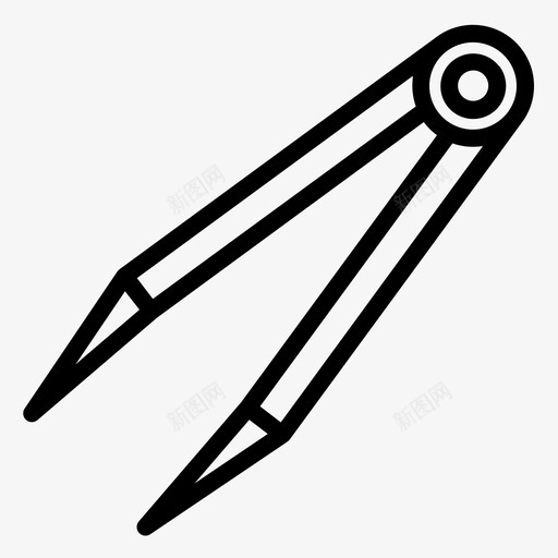 钳子厨师烹饪图标svg_新图网 https://ixintu.com 厨师 厨房 工具 烹饪 钳子 餐厅
