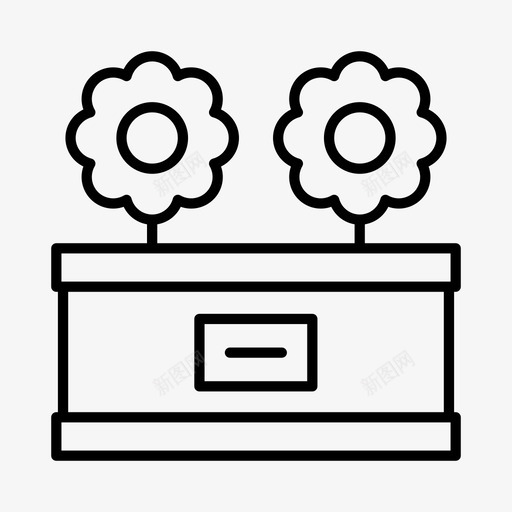 花盆农业种植图标svg_新图网 https://ixintu.com 农业 农场 园艺 种植 花盆