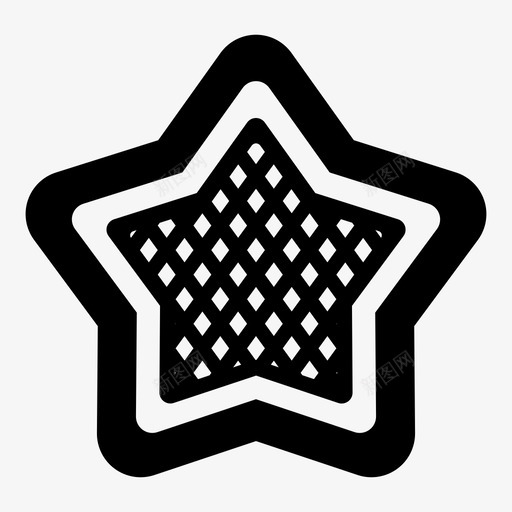 方形星形笼状斑片状图标svg_新图网 https://ixintu.com 方形 星形 片状 笼状 纹理