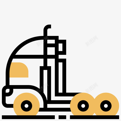 施工机械施工车5黄影图标svg_新图网 https://ixintu.com 工车 施工 施工车 机械 黄影