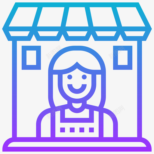 所有者投资类型3梯度图标svg_新图网 https://ixintu.com 所有者 投资类型3 梯度