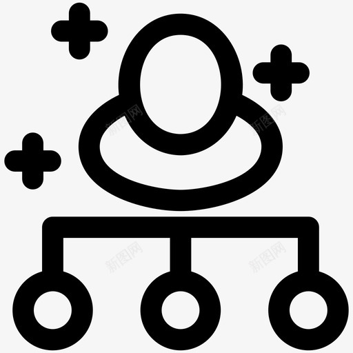 组织结构业务概念图标svg_新图网 https://ixintu.com 业务 团队 概念 组织结构