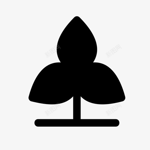 作物绿叶植物图标svg_新图网 https://ixintu.com 作物 植物 绿叶