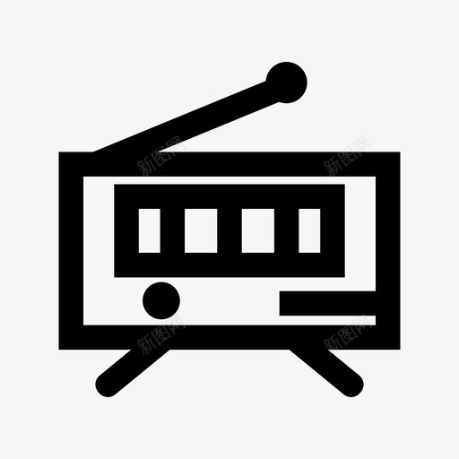 收音机音频媒体图标svg_新图网 https://ixintu.com 声音 媒体 技术 收音机 音乐 音频