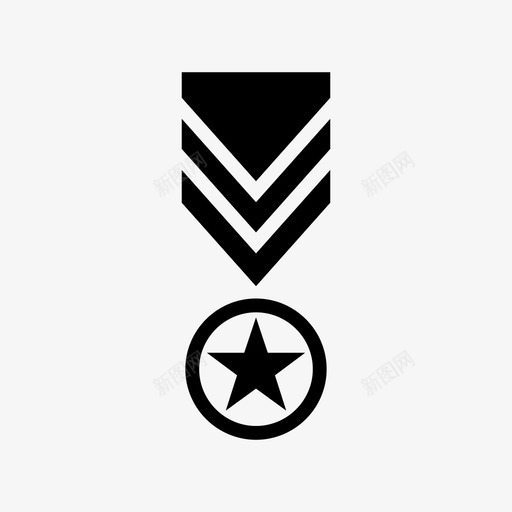军衔军队徽章图标svg_新图网 https://ixintu.com 军衔 军队 制服 士兵 徽章 部队