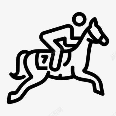 骑马盛装舞步马术图标图标