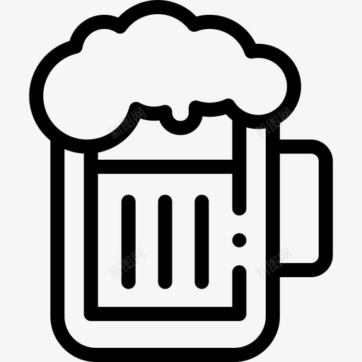 啤酒新年66直系图标svg_新图网 https://ixintu.com 啤酒 新年 直系