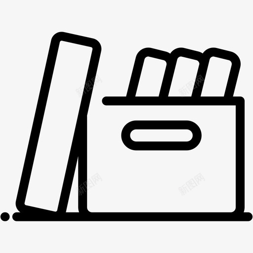 箱子数据文件图标svg_新图网 https://ixintu.com 仓库 办公室 数据 文件 箱子