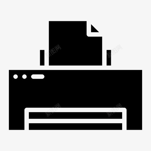 打印机传真纸张图标svg_新图网 https://ixintu.com 传真 印刷 商业 字形 打印机 纸张 融和 金融和 银行