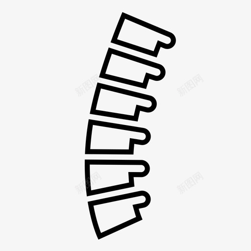 脊椎脊骨人体骨骼图标svg_新图网 https://ixintu.com 人体 图标 线图 脊椎 脊骨 解剖 骨骼