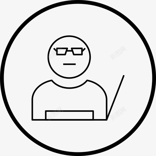 教师教育演示图标svg_新图网 https://ixintu.com 图标 教师教育 演示 线图