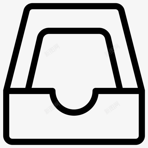 仓库文件抽屉图标svg_新图网 https://ixintu.com 业务 仓库 办公室 抽屉 文件