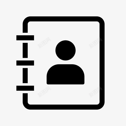 联系人议程通信图标svg_新图网 https://ixintu.com 电话簿 联系人 议程 记事本 通信