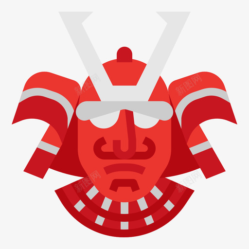 日本武士95号平铺图标svg_新图网 https://ixintu.com 平铺 日本 武士