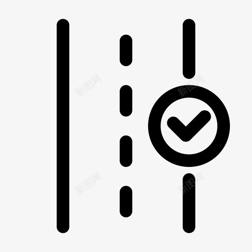 正确的路线检查标记道路图标svg_新图网 https://ixintu.com 导航 标记 检查 正确 路线 道路