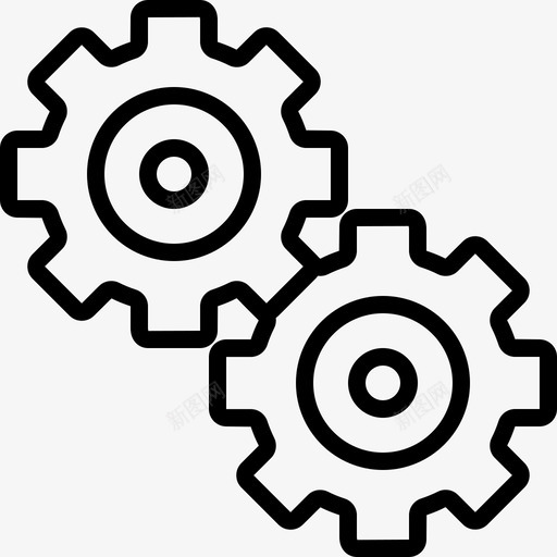 cog移动设置图标svg_新图网 https://ixintu.com cog 办公室 图标 移动 设置
