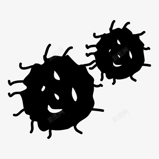 癌症癌细胞疾病图标svg_新图网 https://ixintu.com 医学 微生物 感染 疾病 癌症 癌细胞