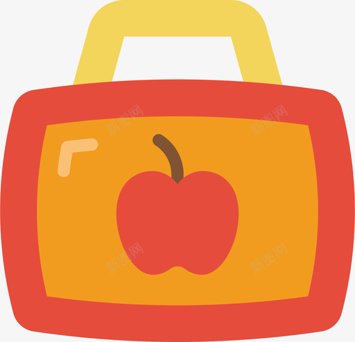 午餐盒塑料制品3扁平图标svg_新图网 https://ixintu.com 午餐 塑料制品 扁平 餐盒