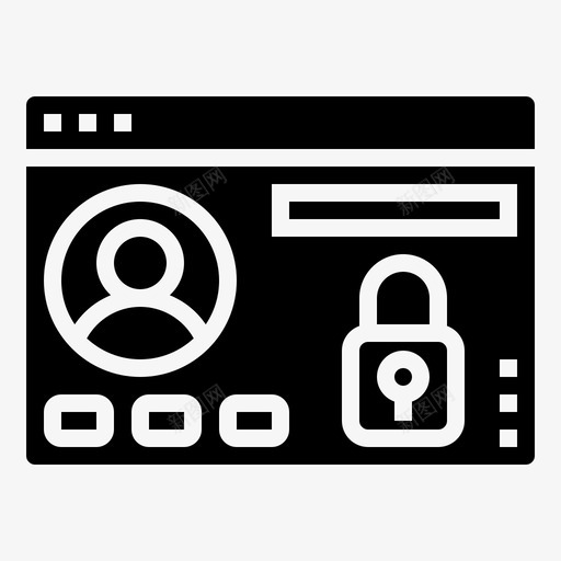 私人访问机密信息10字形图标svg_新图网 https://ixintu.com 信息 字形 机密 私人访问