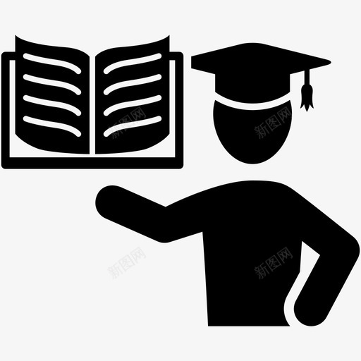 培训书籍知识图标svg_新图网 https://ixintu.com 书籍 培训 学习 学生 教师 知识