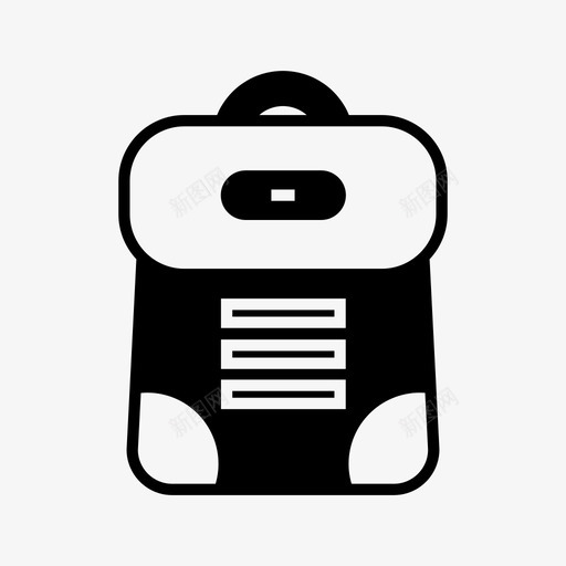 包背包手提图标svg_新图网 https://ixintu.com 包 半背包 学生 手提 背包