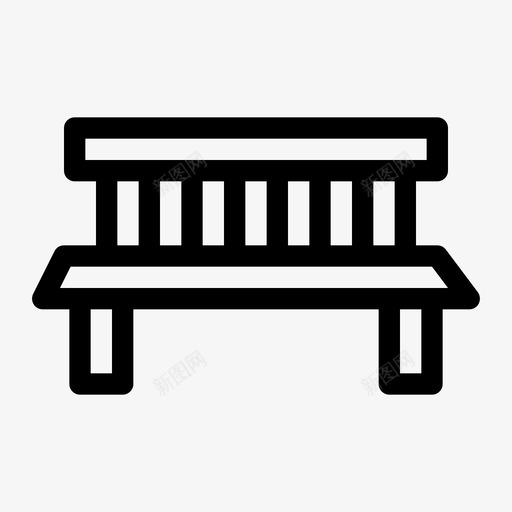 长凳椅子座位图标svg_新图网 https://ixintu.com 坐 座位 旅行大胆 椅子 等椅 长凳